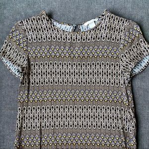 H&M short sleeve dress top - size 2